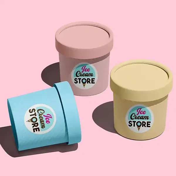 Diseño de empaques y envases de helado con identidad de marca para Ice Cream por Barucck