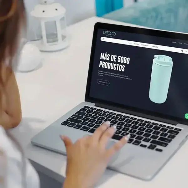 Diseño web, UX y UI de plataforma digital para Diteco creado por Barucck